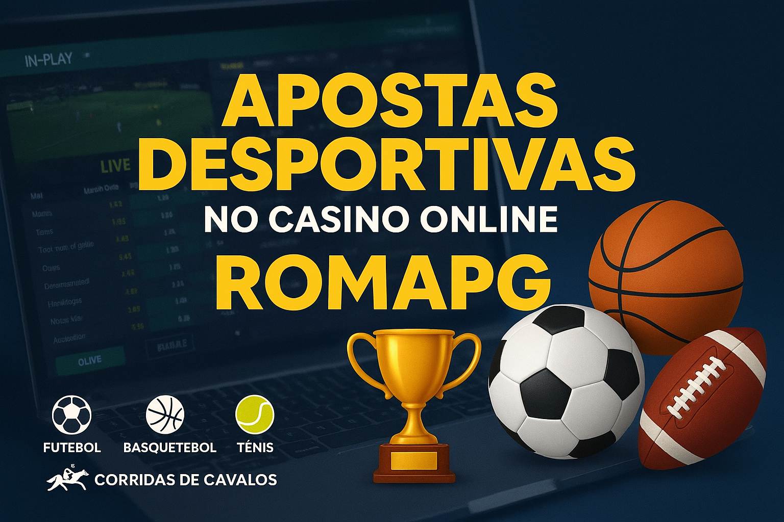 Aposte em apostas esportivas no cassino online ROMAPG