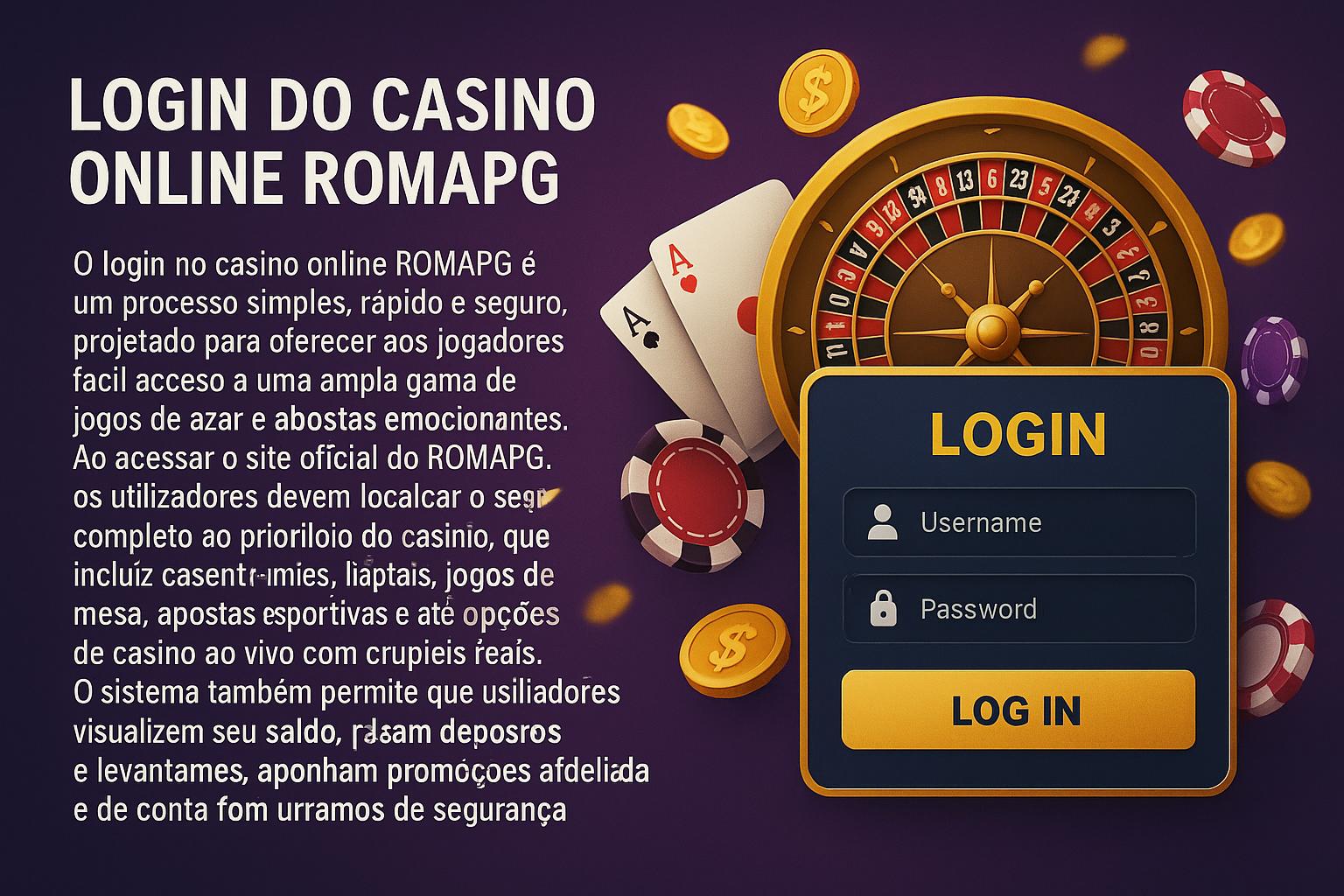 Login no Cassino ROMAPG